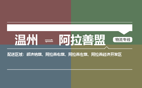 溫州到阿拉善盟開發區物流專線