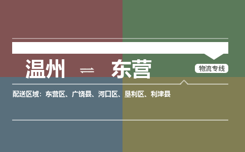 溫州到東營區物流專線
