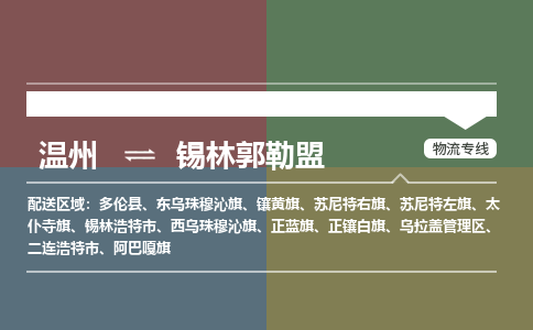 溫州到錫林郭勒盟烏拉蓋區(qū)物流專線