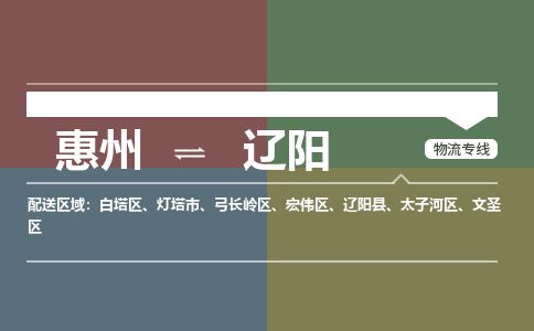 惠州到遼陽文圣區(qū)物流公司